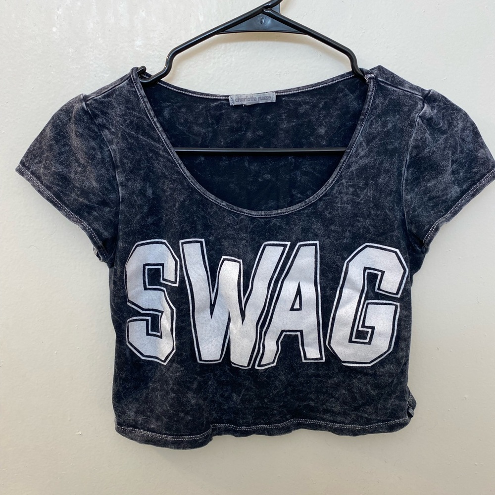 Charlotte Russe swag crop top